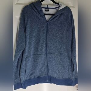 Hurley Heathered Blue Zip-Up Jacket